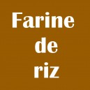 Farine "crème" de riz